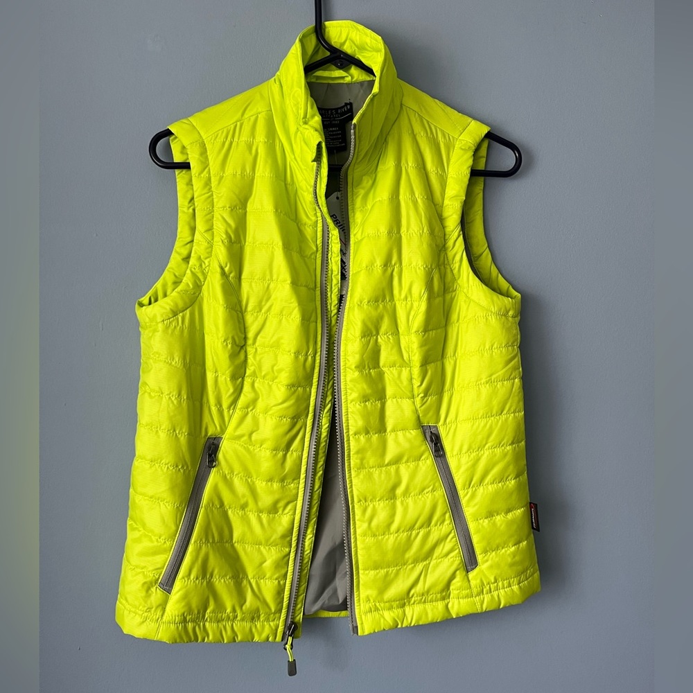 Charles River Women's Radius Quilted Vest Small Neon Lime